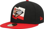 New Era Men's New Era Black Fresno Grizzlies Alternate Authentic Collection 59FIFTY Fitted Hat