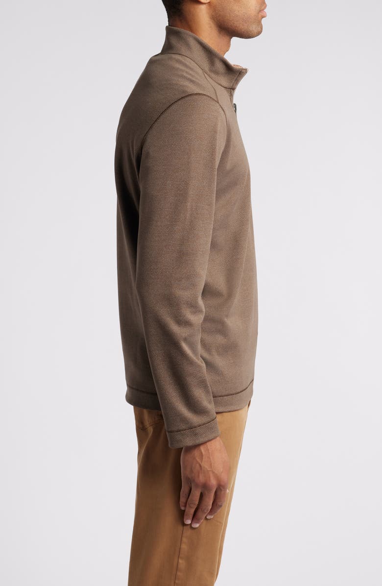Johnston & Murphy XC4<sup>®</sup> Reversible Performance Quarter Zip Pullover, Alternate, color, Brown