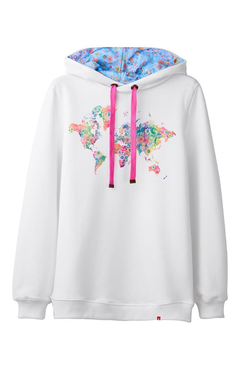 Joe Browns Graphic Hoodie, Alternate, color, Globetrotter