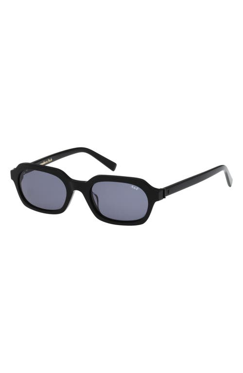 Abercrombie & Fitch 50mm Oval Sunglasses In Black