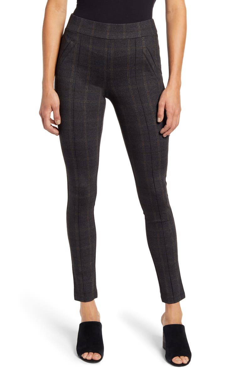 Wit & Wisdom Plaid Ankle Leggings, Main, color,