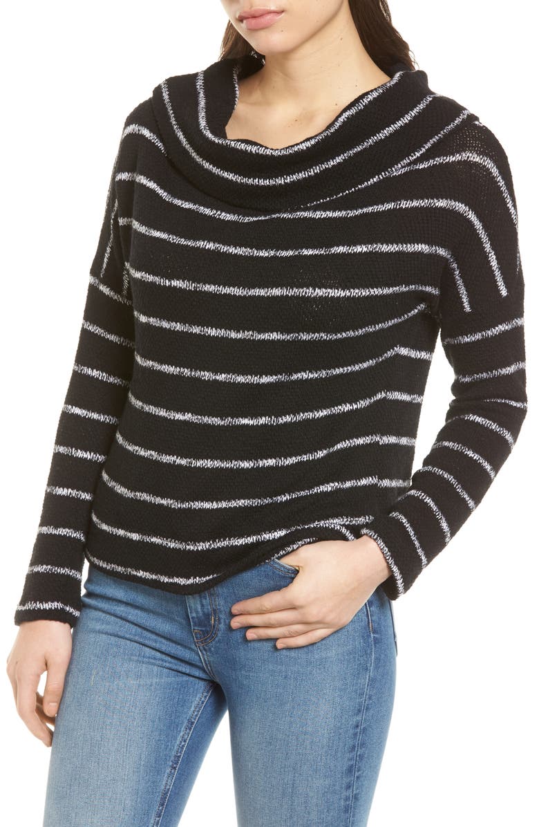 Caslon<sup>®</sup> Convertible Neck Knit Pullover, Alternate, color, 