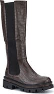 TORGEIS Madina Croc Embossed Lug Sole Boot