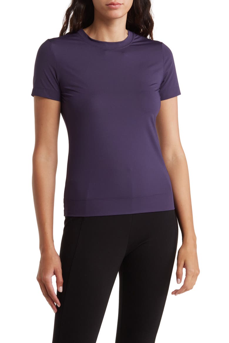 Organic Pima Cotton Tiny T-Shirt, Main, color, PLUM PURPLE