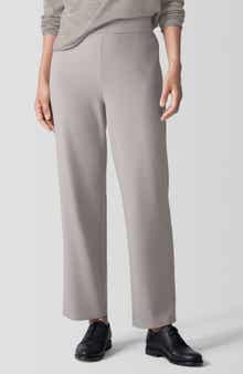 Eileen Fisher Ponte Ankle Straight Leg Pants