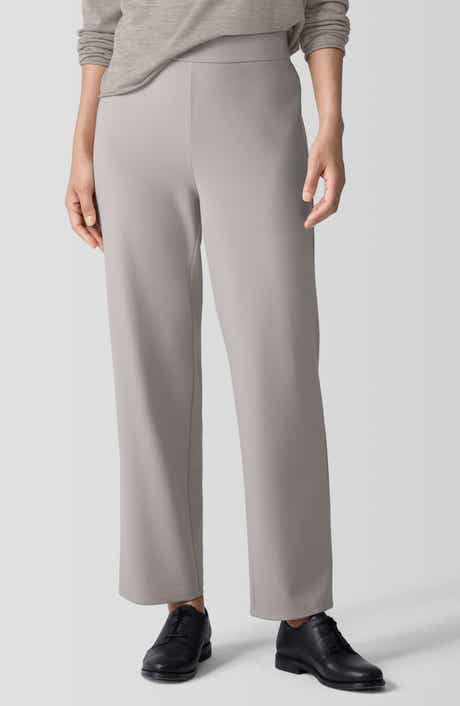Eileen Fisher Ponte Ankle Straight Leg Pants