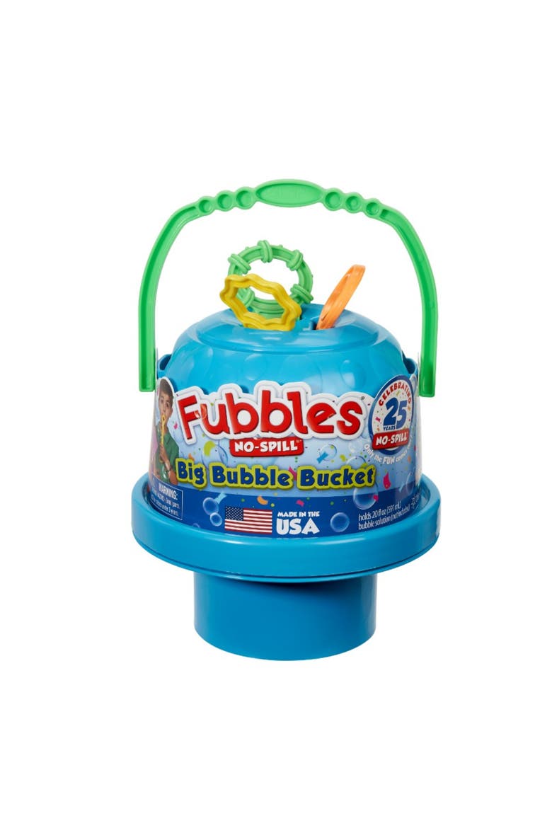 Fubbles No Spill Big Bubble Bucket, Main, color, Multicolored