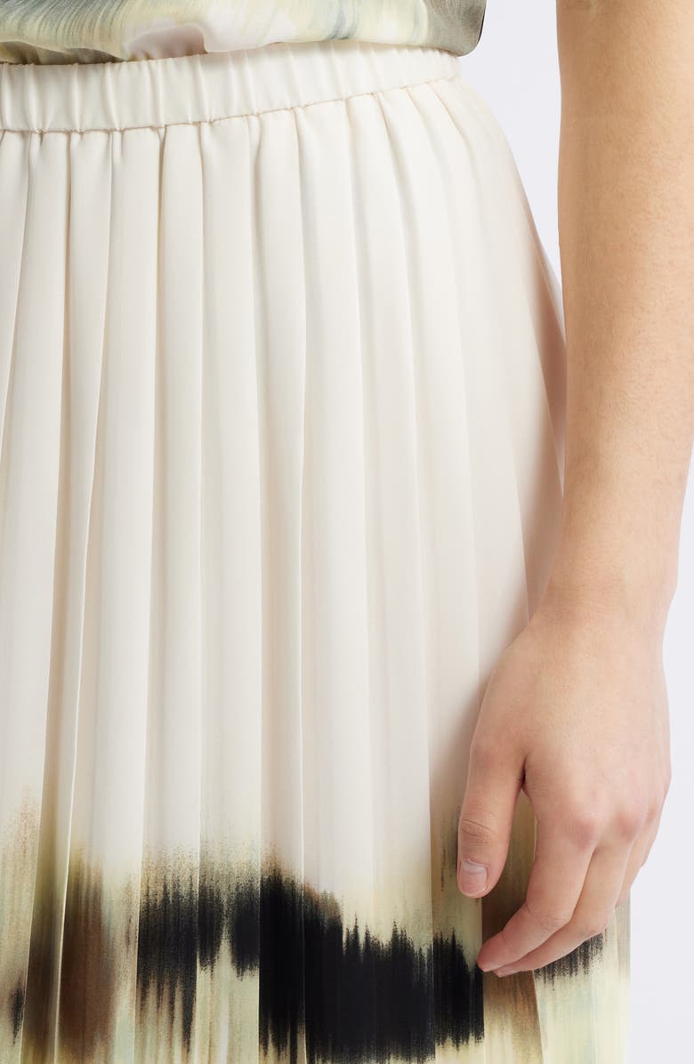 Anne Klein Placed Tie-Dye Print Skirt, Alternate, color, 