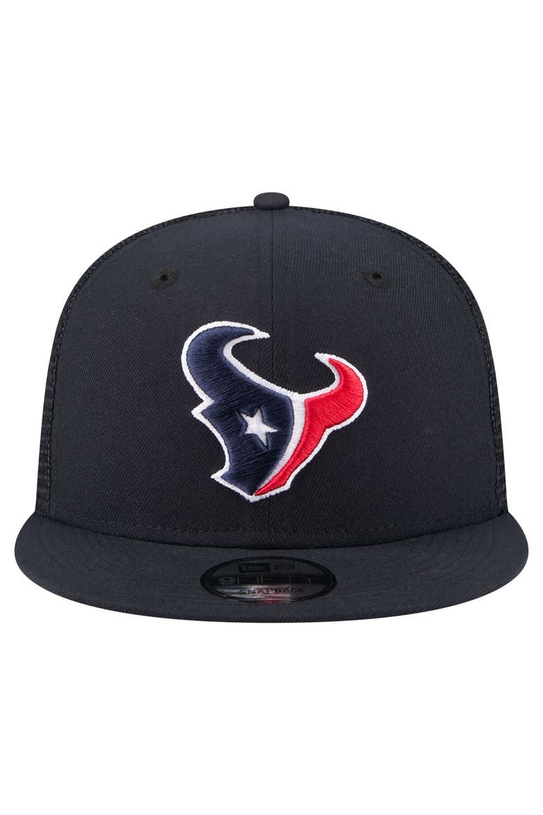 Men's New Era  Navy Houston Texans Core Team 9FIFTY Trucker Snapback Hat, Alternate, color, Navy