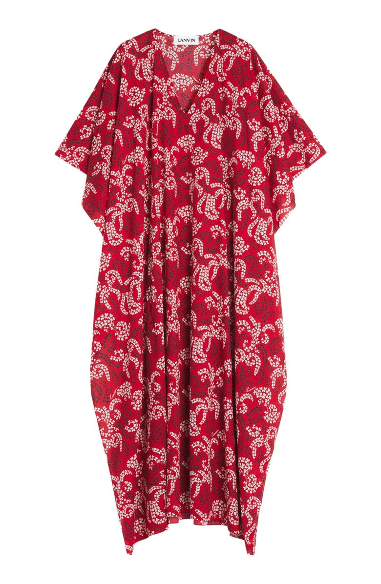 Lanvin PRINTED COTTON VOILE CAFTAN, Alternate, color, 