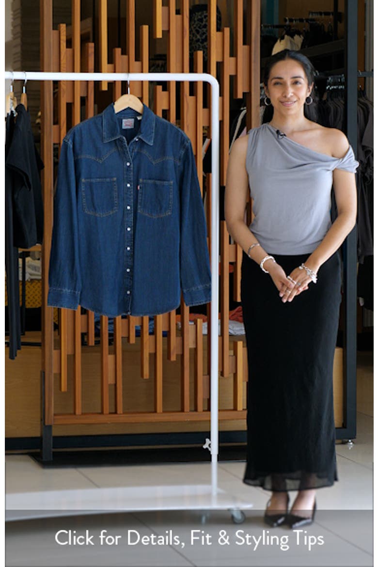 Teodora Western Snap-Up Chambray Shirt video