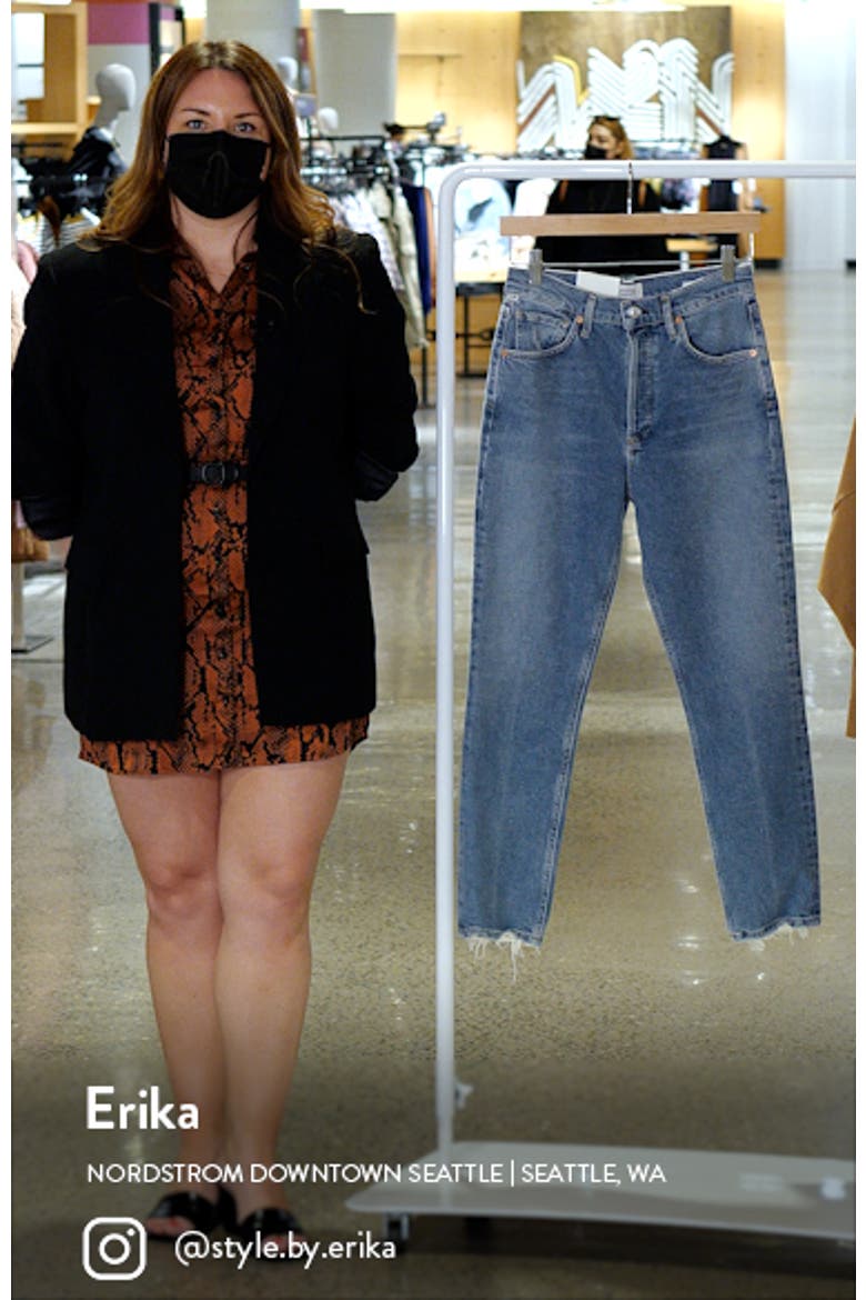 Jolene High Waist Slim Straight Leg Jeans video