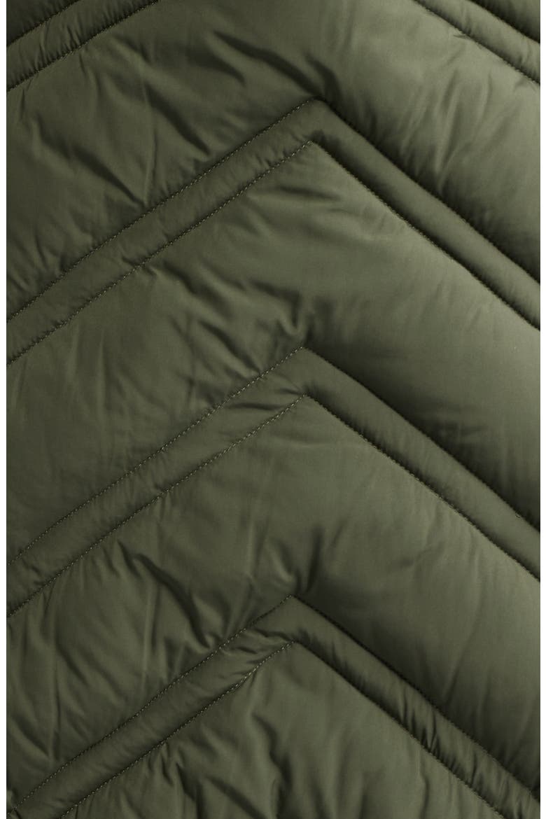 Longline Hooded Puffer Jacket, Alternate, color, OLIVE