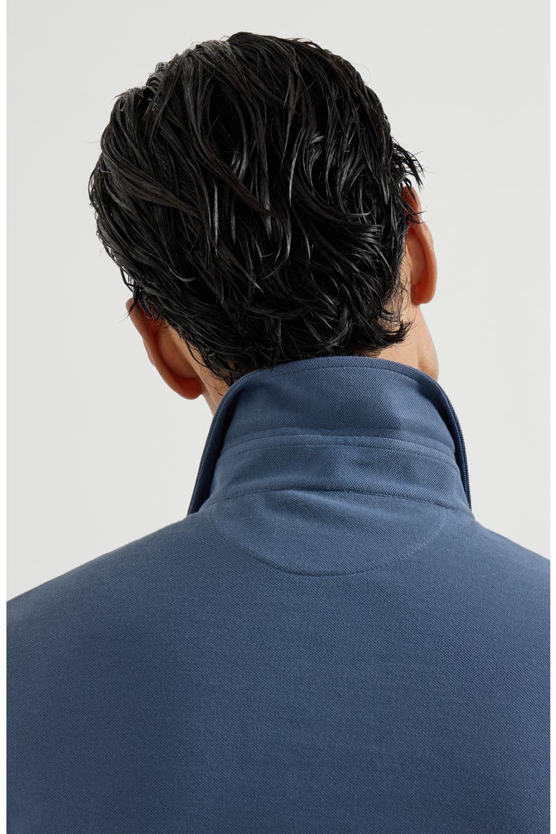 Piqué polo shirt, Alternate, color, Azure