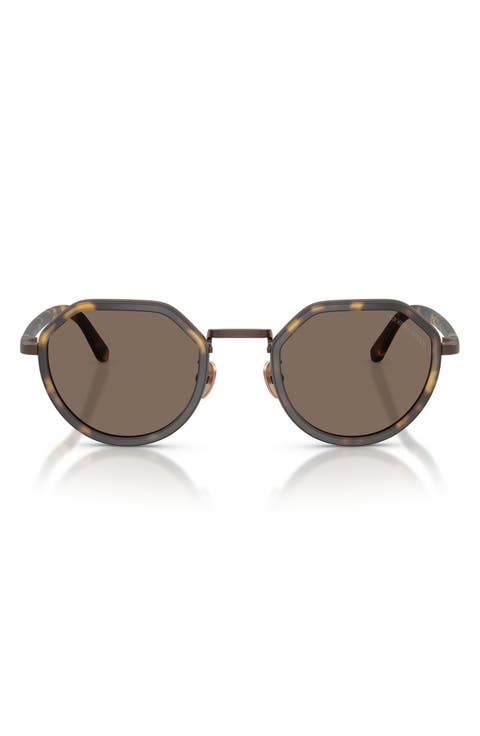 48mm Round Sunglasses