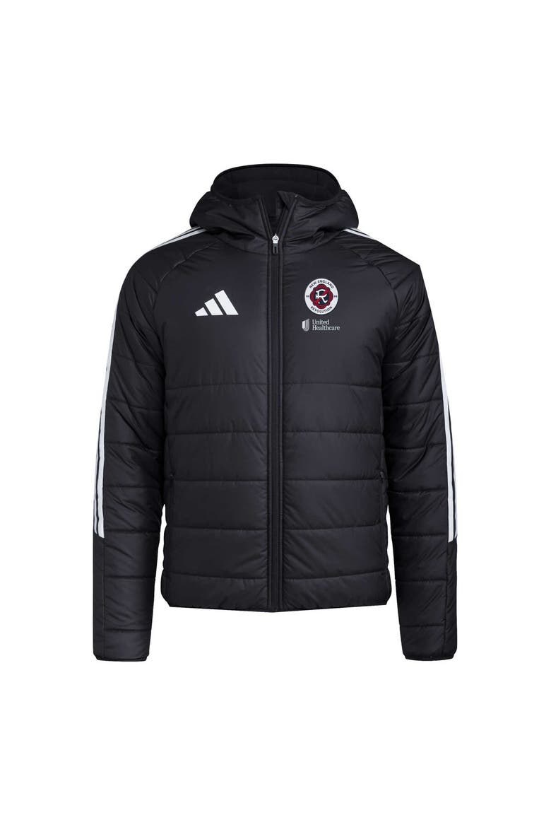 Men's adidas Black New England Revolution Tiro 24 Full-Zip Winter Hoodie Jacket, Alternate, color, Black