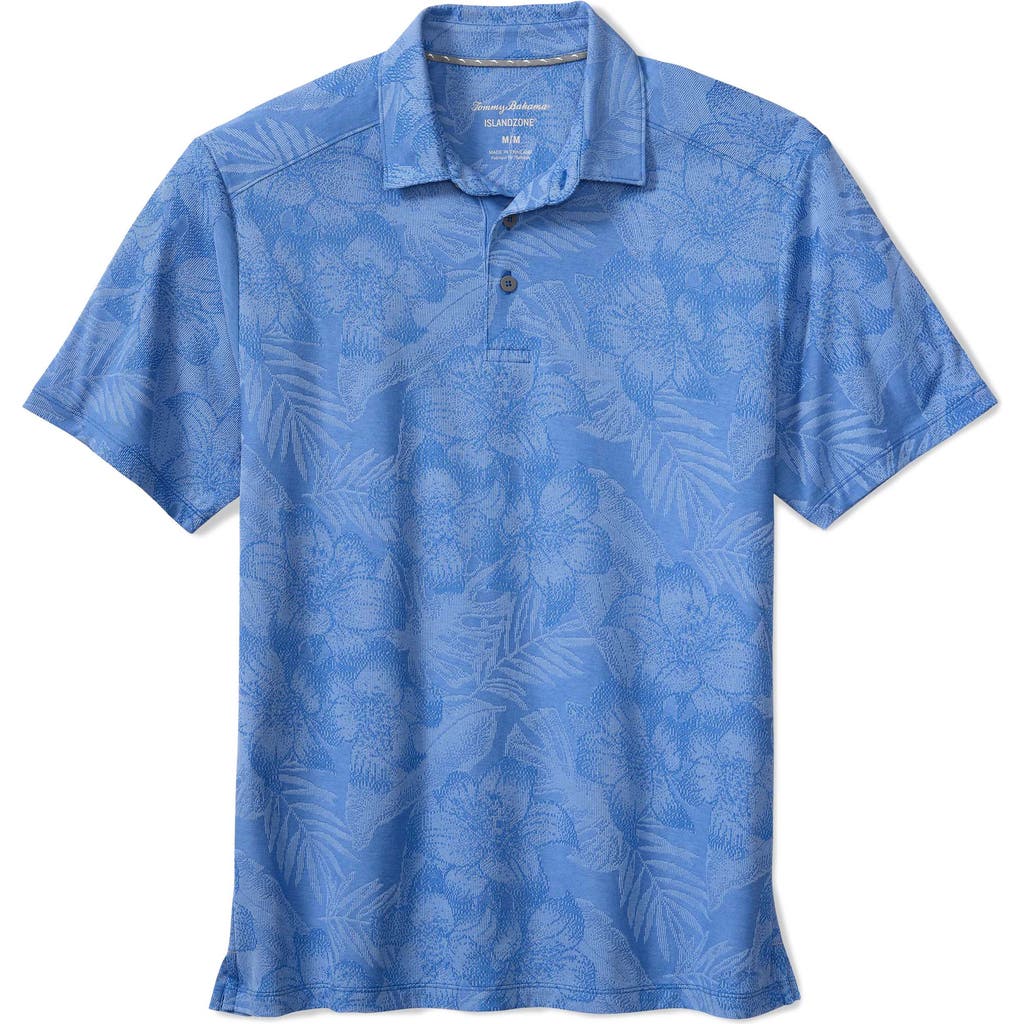 Tommy Bahama Palm Fresco Hibiscus Islandzone® Polo In Blue