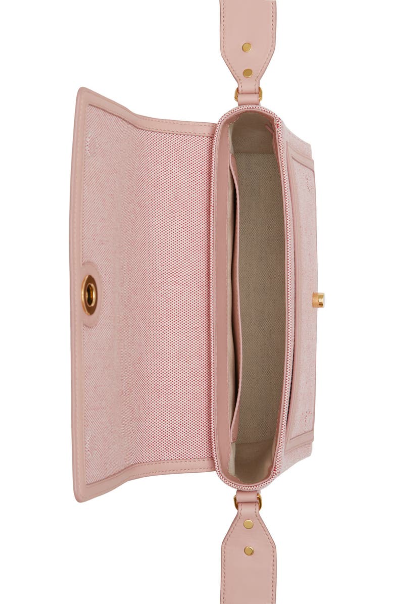 Burberry Medium Note Horseferry Print Canvas & Leather Crossbody Bag, Alternate, color,