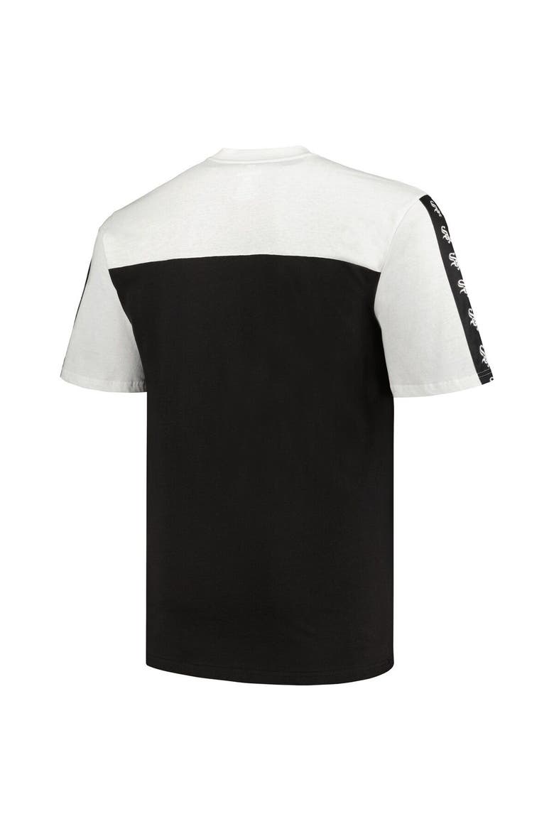 Men's Profile White/Black Chicago White Sox Big & Tall Yoke Knit T-Shirt, Alternate, color, White