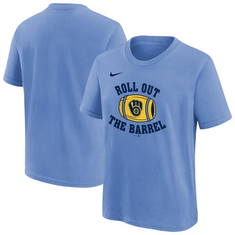 Youth Nike  Light Blue Milwaukee Brewers Hometown Collection T-Shirt