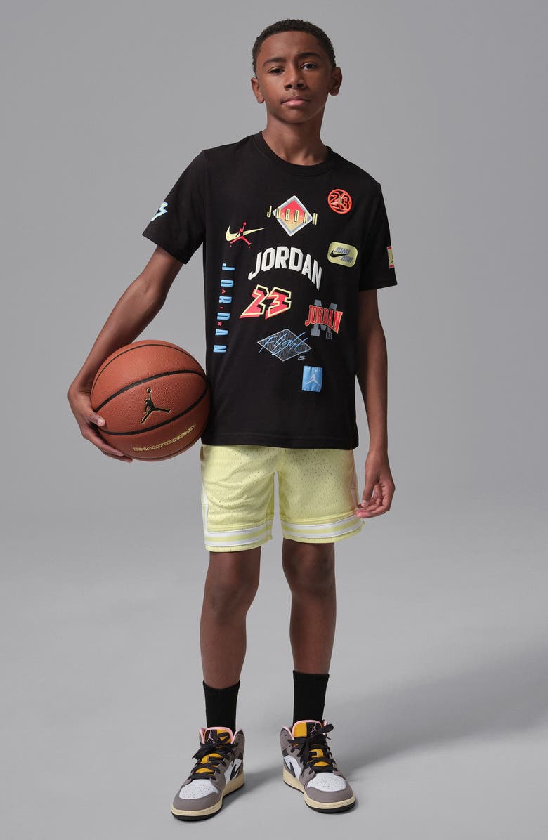 Jordan Kids' Dynasty Patch Graphic T-Shirt, Alternate, color, Black