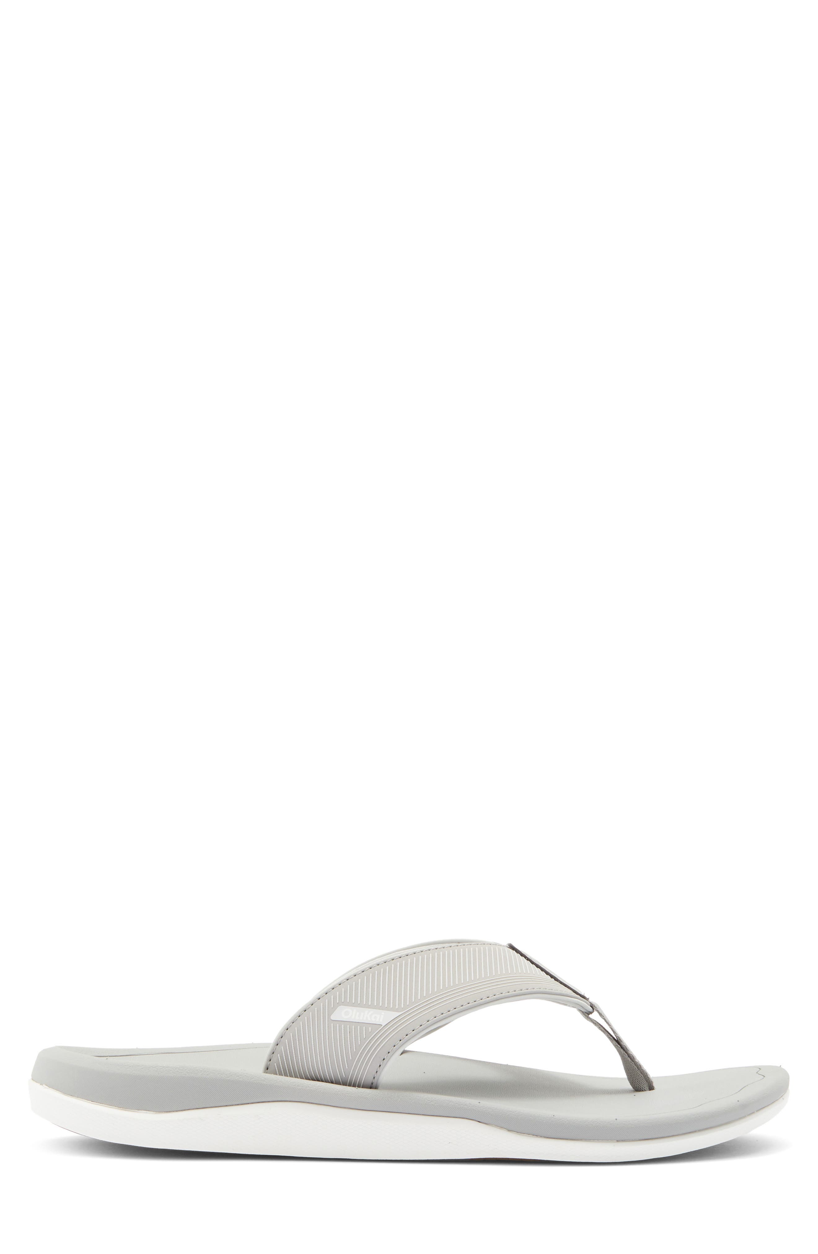 OluKai Ahi Kai Flip Flop, Alternate, color, Ash / Ash