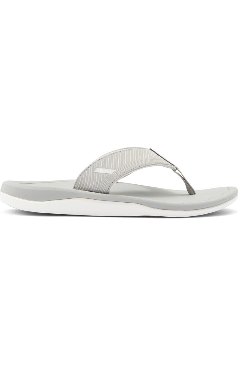OluKai Ahi Kai Flip Flop, Alternate, color, Ash / Ash