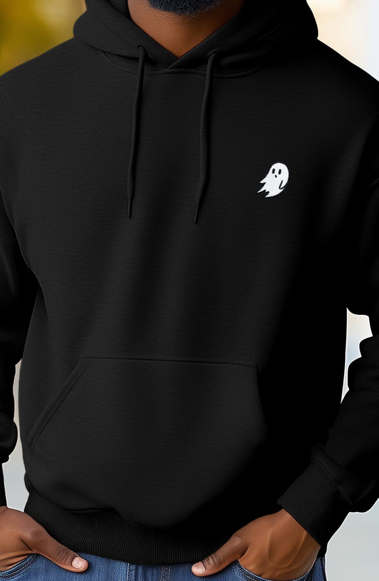 Dalix Ghost Fleece Hoodie, Alternate, color, Black