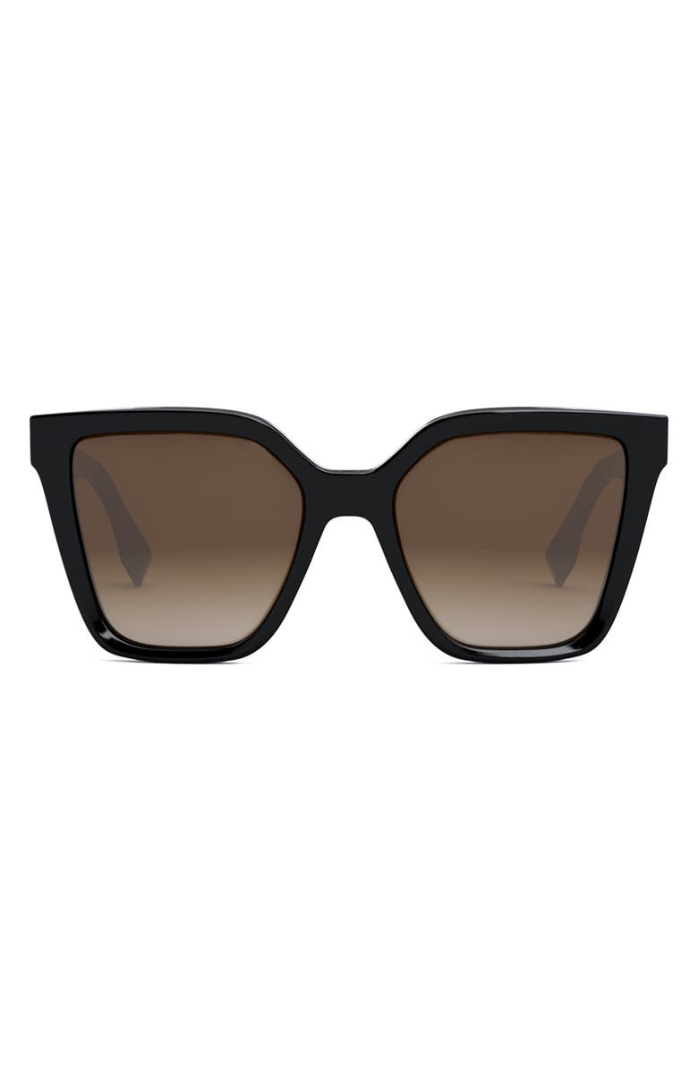Fendi 'Fendi Lettering 55mm Geometric Sunglasses, Main, color,
