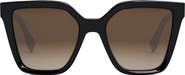 Fendi 'Fendi Lettering 55mm Geometric Sunglasses