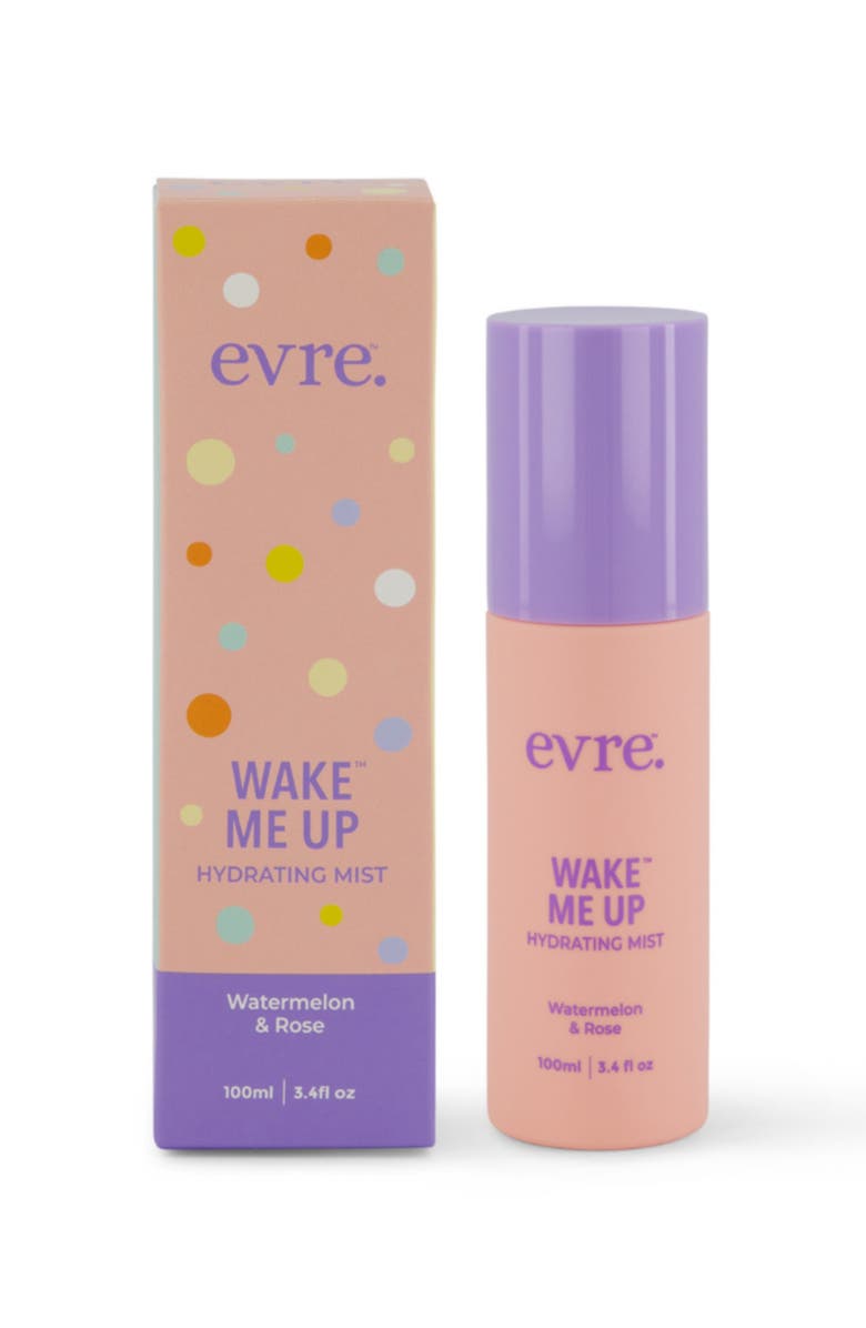 evre. Wake Me Up Watermelon & Rose Hydrating Mist, Main, color, 