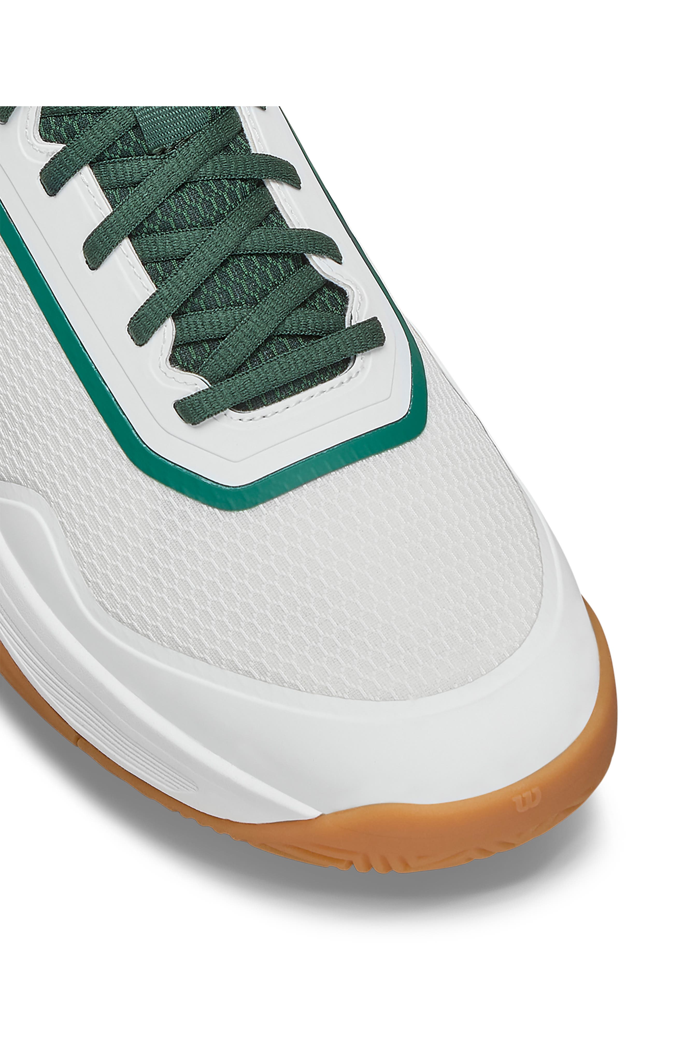 CourtGlide Tennis Shoe, Alternate, color, WHITE / SYCAMORE / GUM