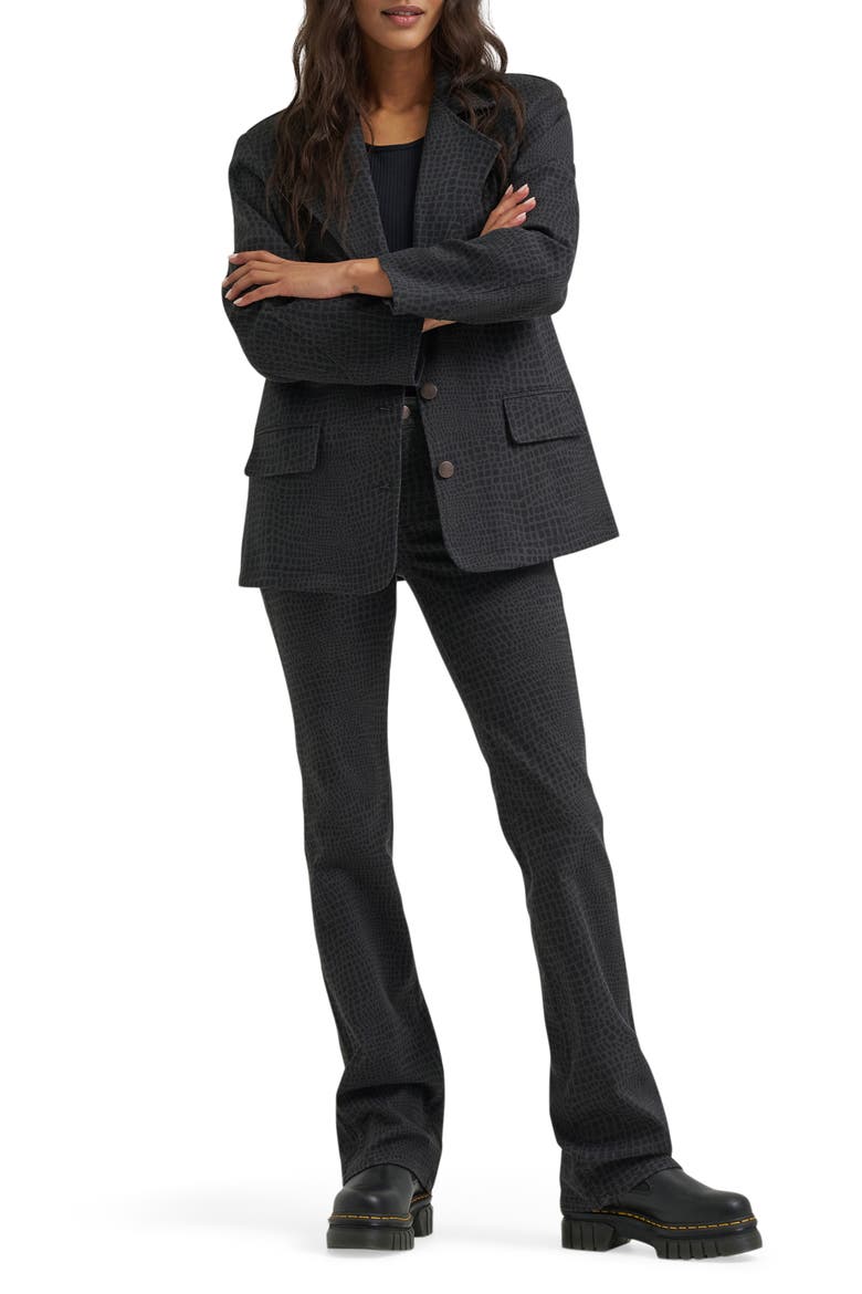 Croc Embossed Blazer, Alternate, color, CROC PRINT