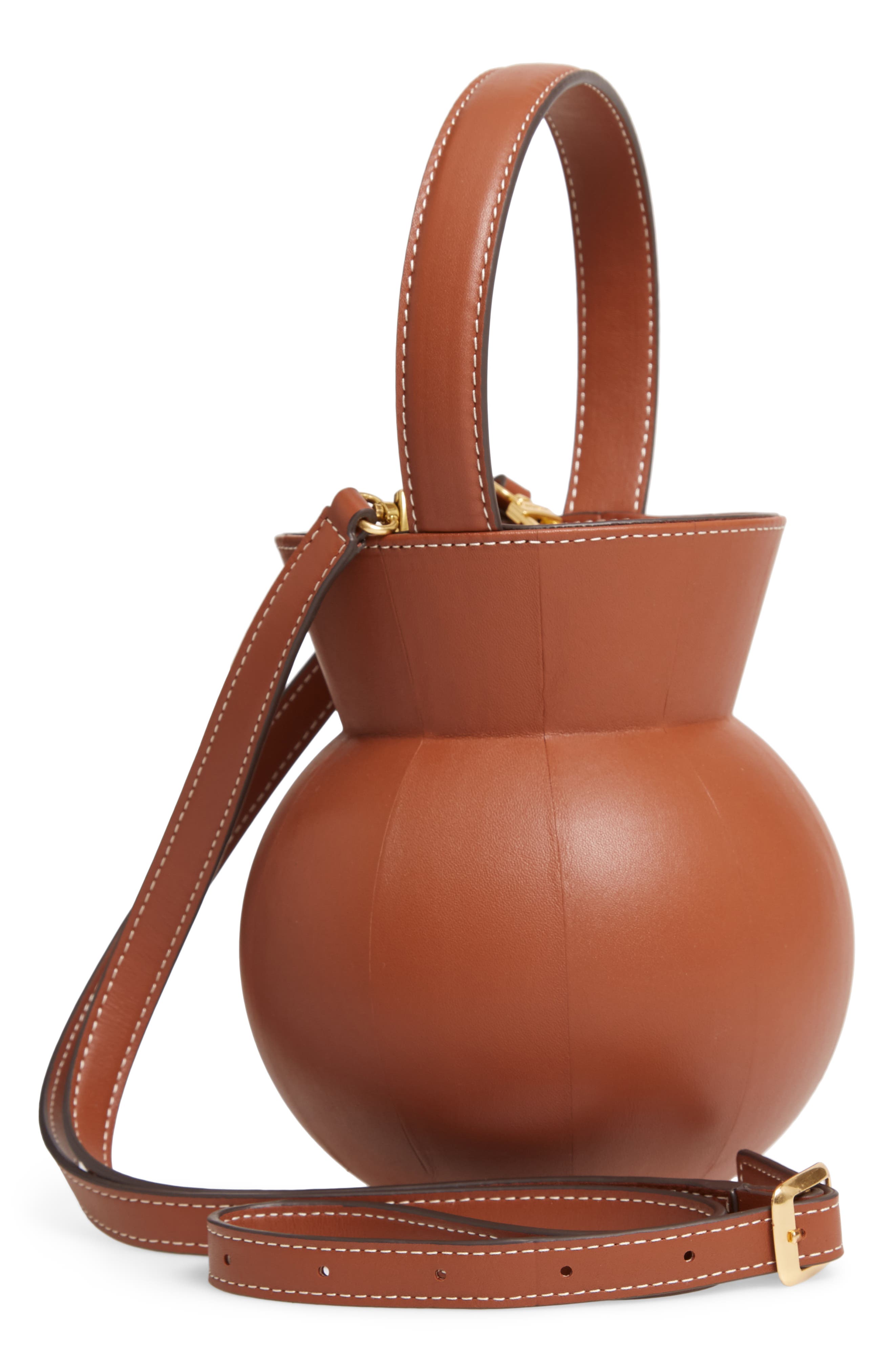 STAUD Keaton Leather Bag, Alternate, color, 