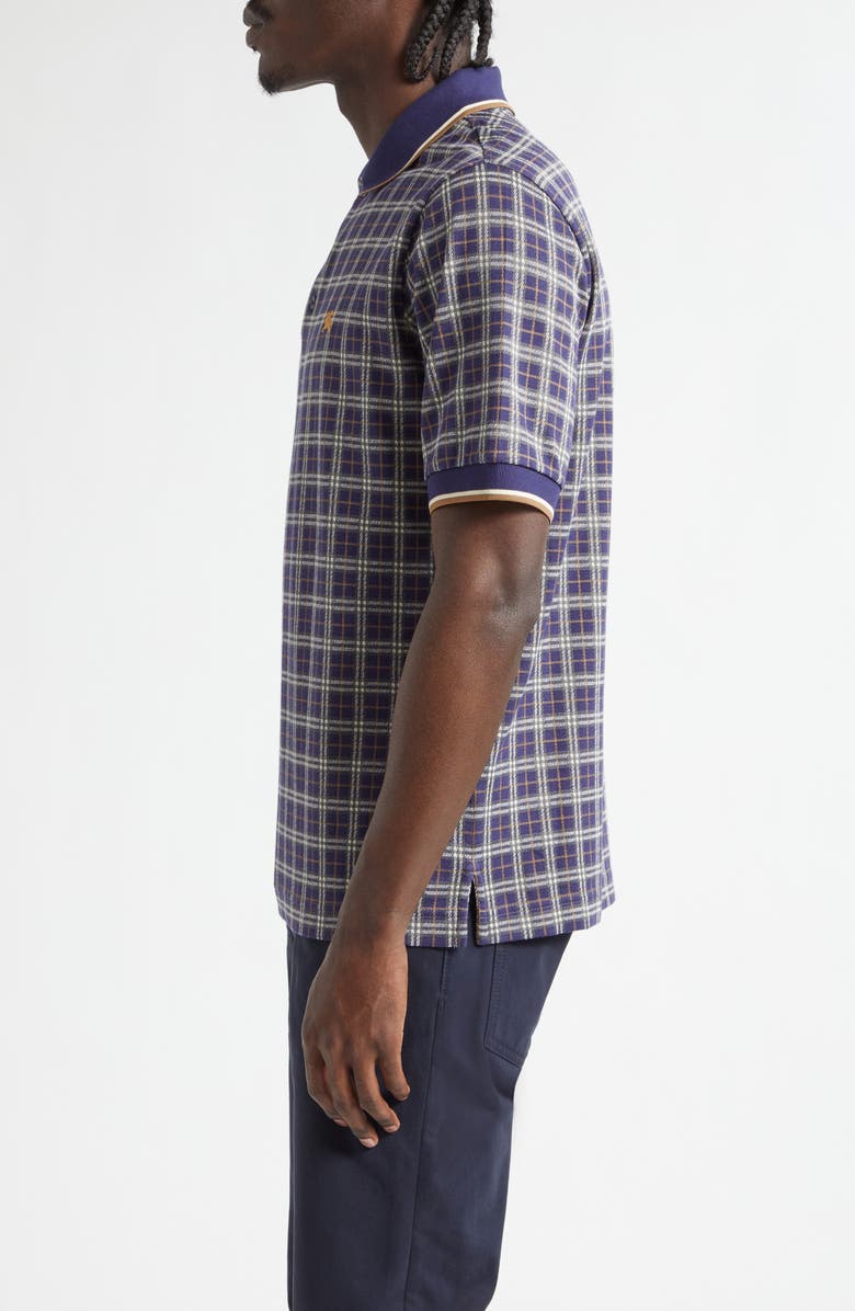 Burberry Pelham Tipped Check Polo, Alternate, color, Pilot Blue Check