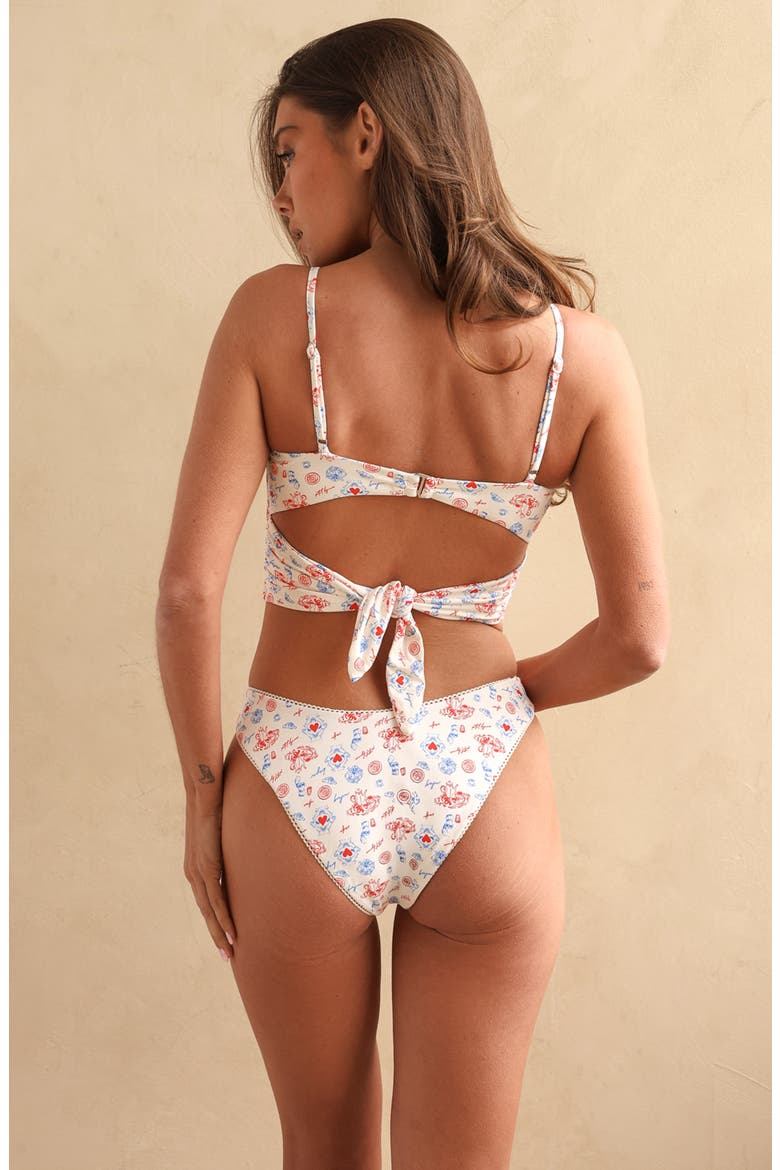 Cherie Tankini Top, Alternate, color, Bonjour