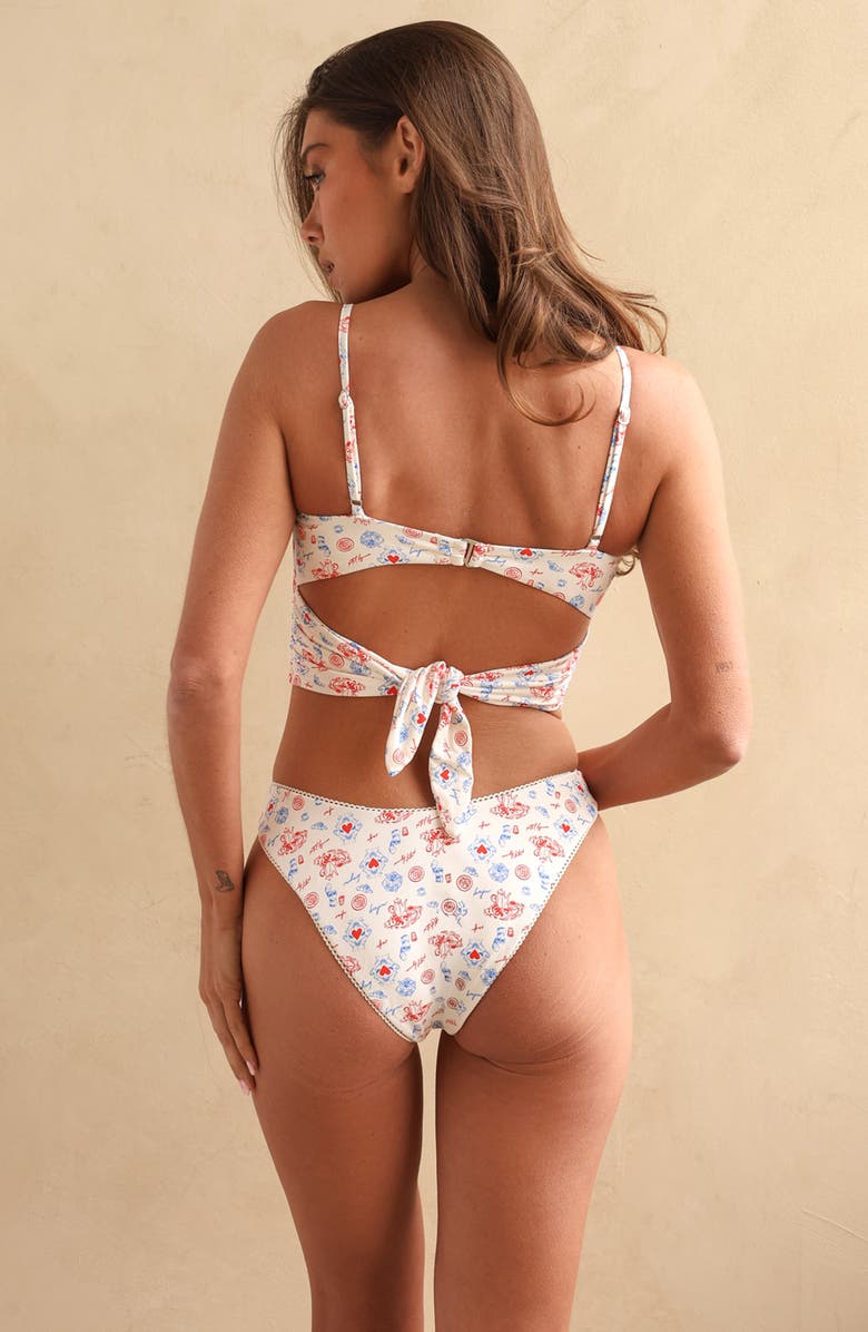 Dippin Daisys Cherie Tankini Top, Alternate, color, Bonjour