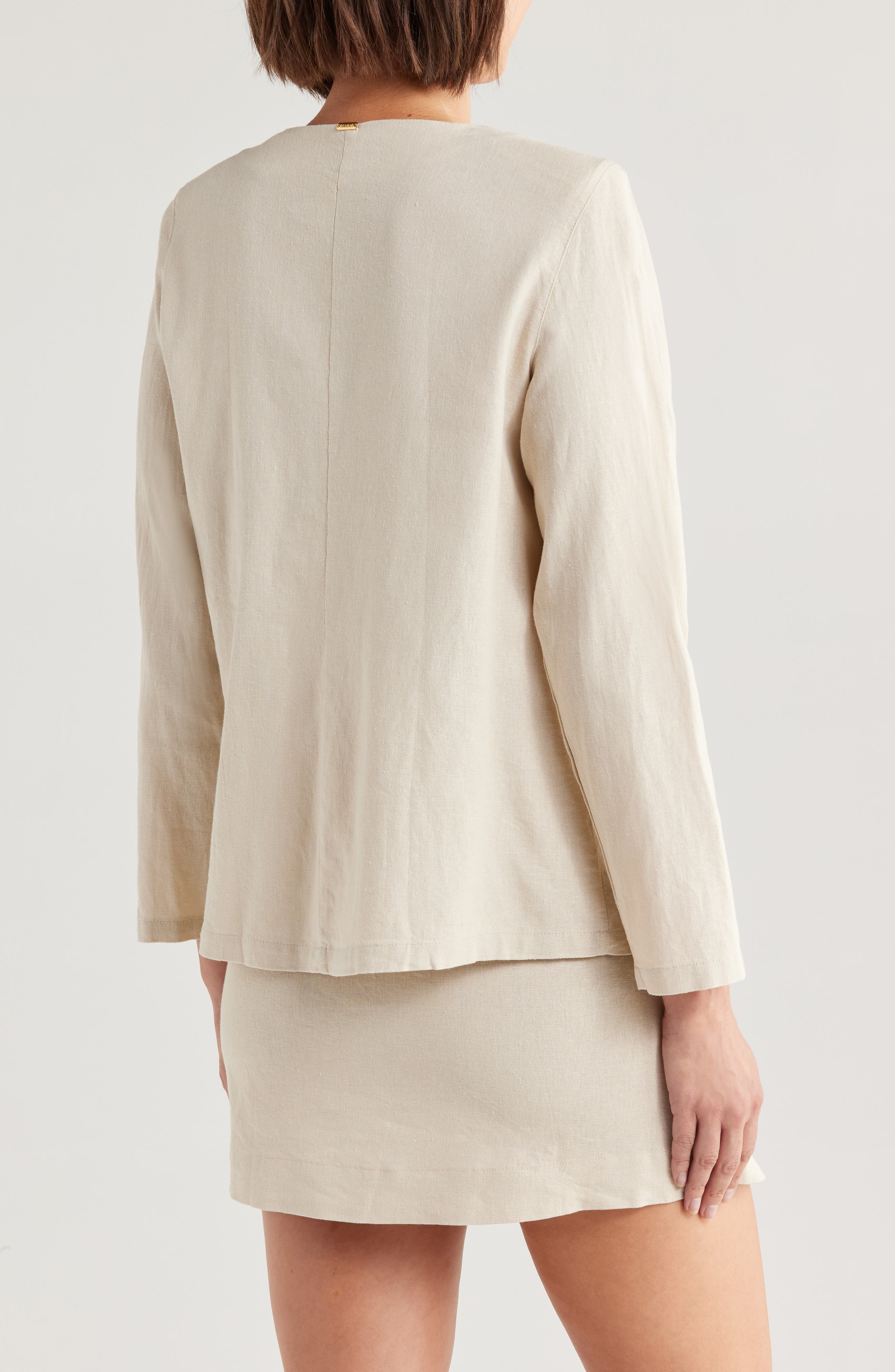 Libia Linen Blend Jacket - image 2
