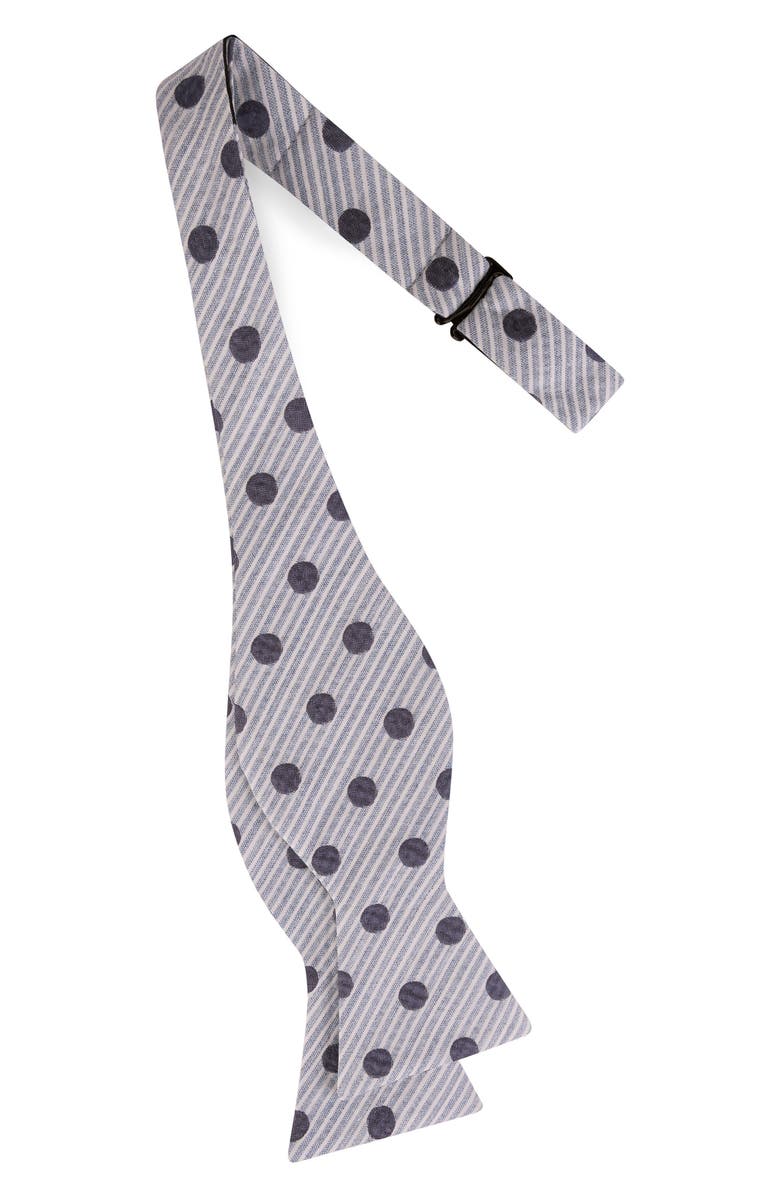 Ted Baker London Seersucker Dot Bow Tie, Alternate, color,