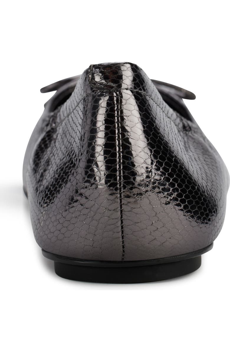 KARL LAGERFELD PARIS Velma Metallic Ballet Flat, Alternate, color, Dark Slate