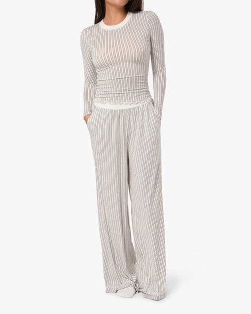 Weworewhat Wide Leg Pants In Cld Gry/chesnt