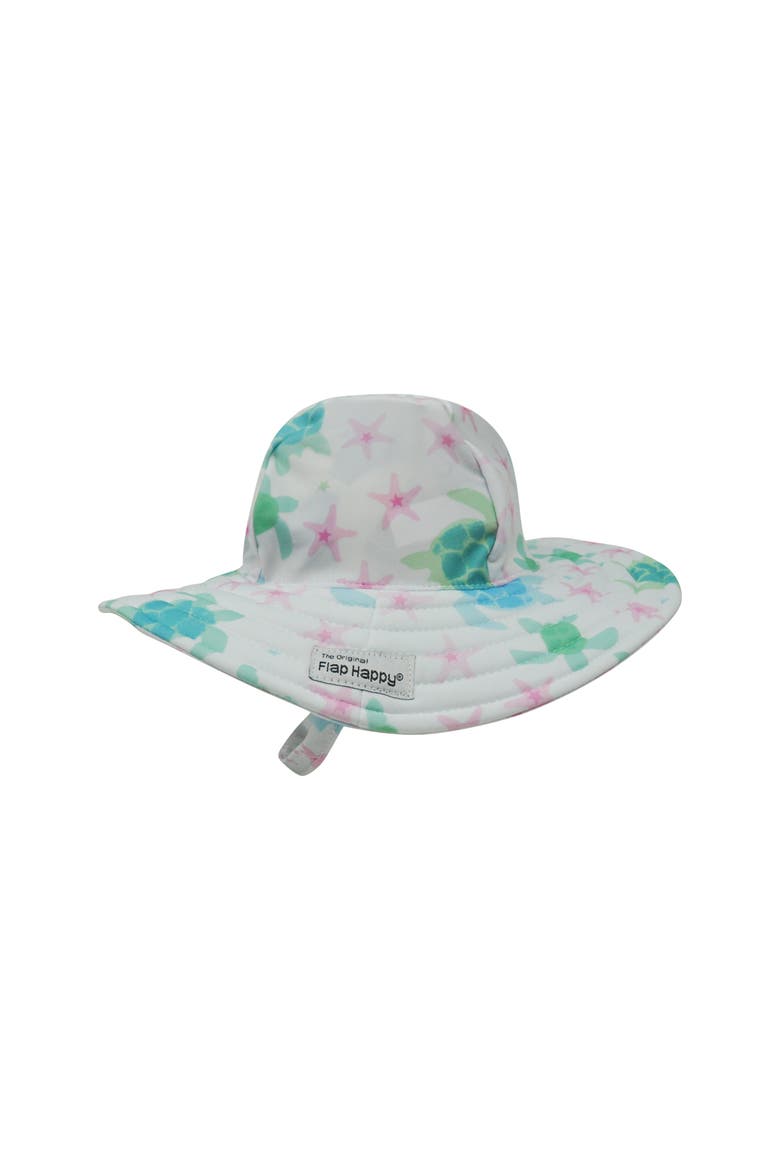 Sustainably Made UPF 50+ Summer Splash Swim Hat, Main, color, Starry Sea Turtle