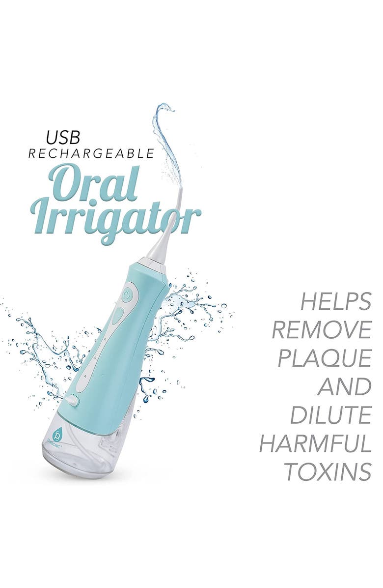 PURSONIC USB Rechargeable Oral Irrigator, Alternate, color, Blue