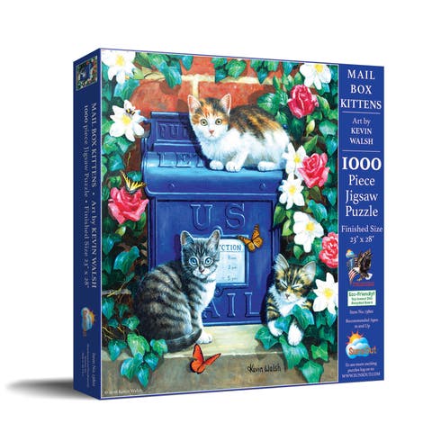 Mail Box Kittens 1000 piece Jigsaw Puzzle for Adults