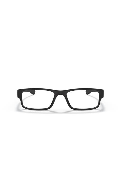 Oakley 57mm Rectangle Optical Glasses In Black