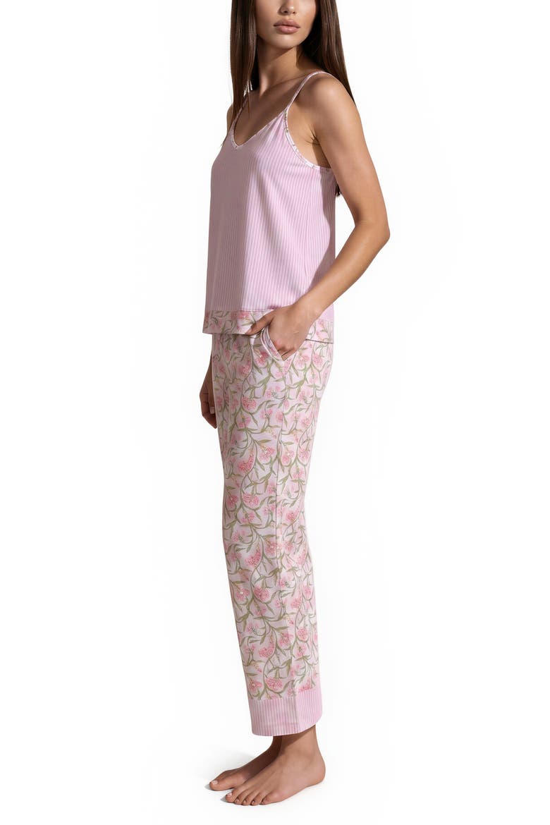 3-Piece Cami, Pants & Shorts Pajama Set, Alternate, color, PINK