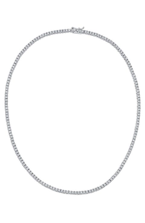 Cubic Zirconia Tennis Necklace
