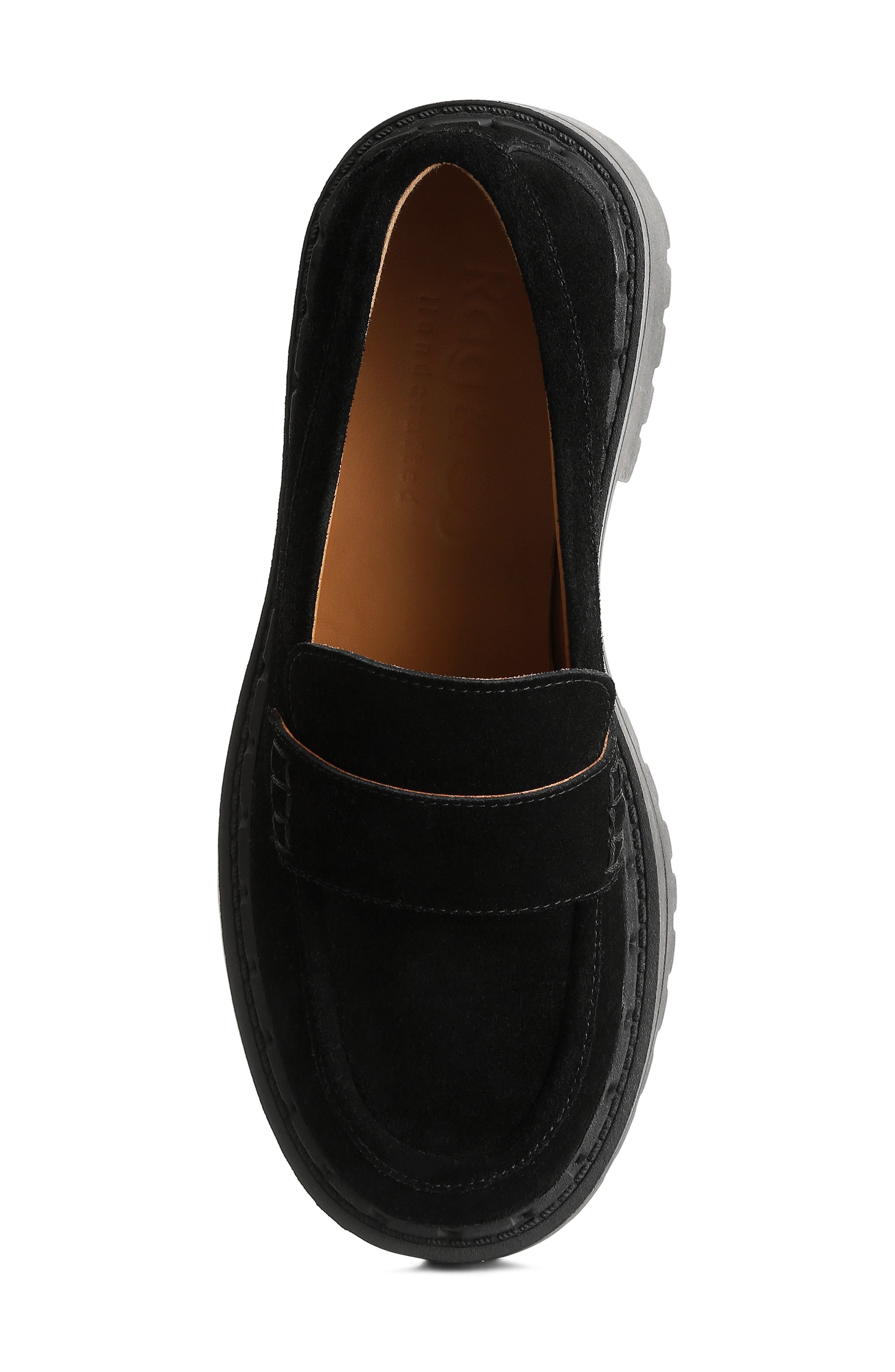 Rag & Co Honora Lug Sole Loafer, Alternate, color, Black