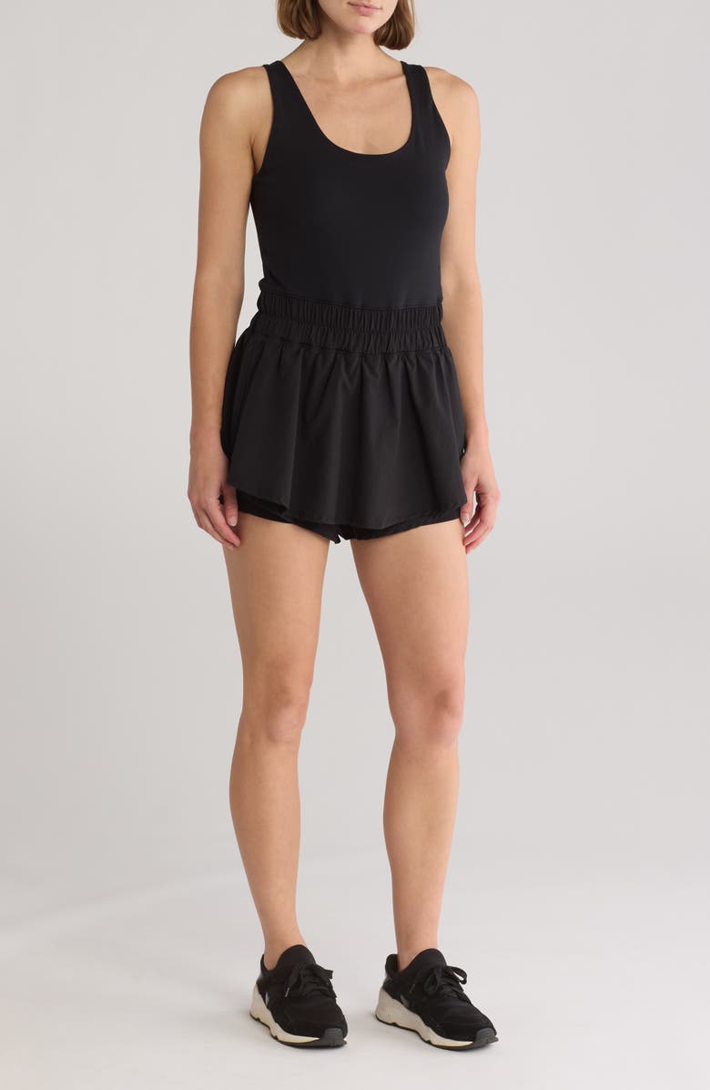 YOGALICIOUS Lux Pati Hybrid Skort Romper, Main, color, 