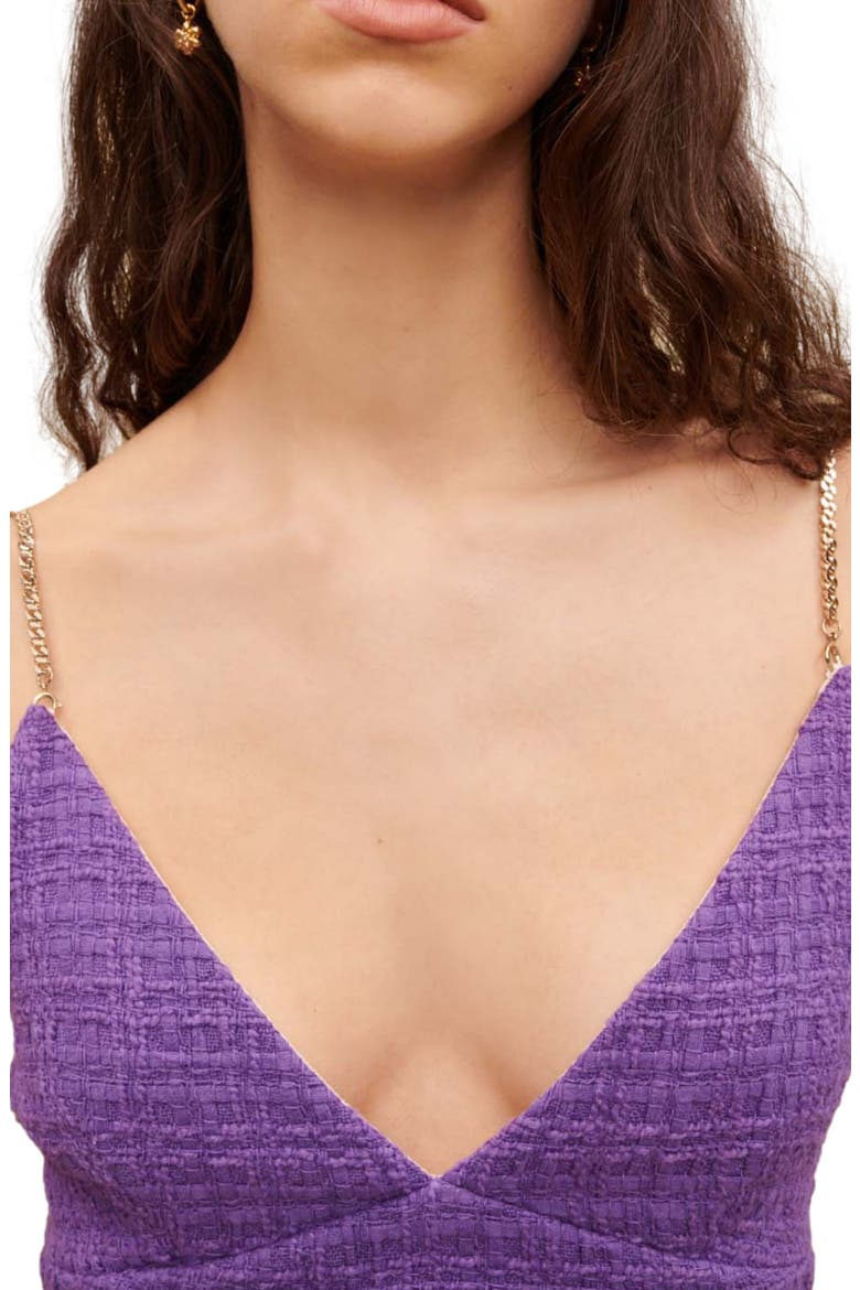 Lapraia Crop Chain Strap Camisole, Alternate, color, PURPLE